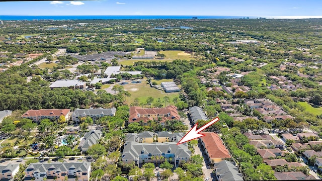 bird's eye view featuring a residential view