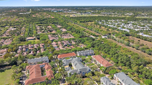 bird's eye view with a residential view