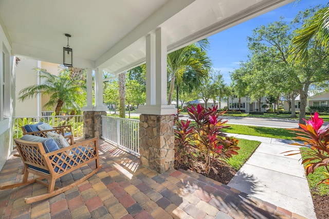 view of patio / terrace featuring a porch