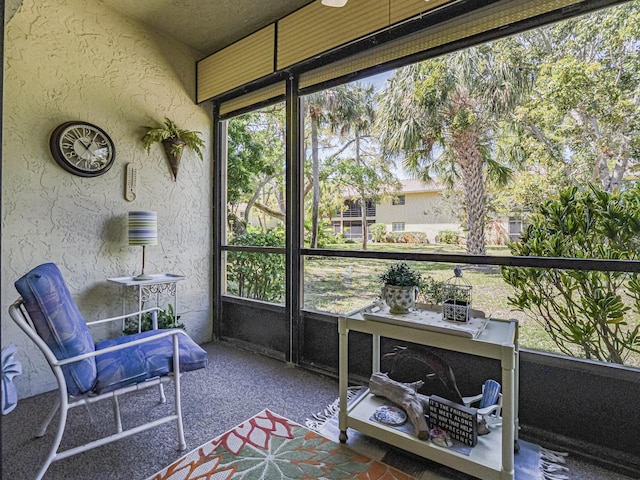 sunroom / solarium featuring plenty of natural light