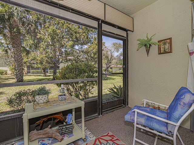 view of sunroom / solarium