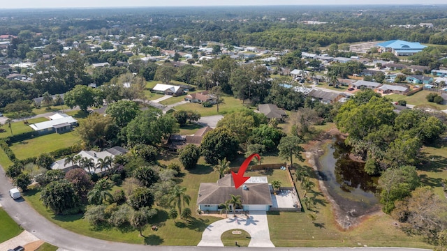 bird's eye view featuring a residential view