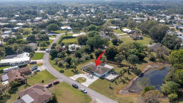 bird's eye view featuring a residential view