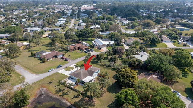 bird's eye view featuring a residential view