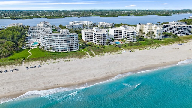 2760 S Ocean Blvd Unit 416, Palm Beach, FL 33480 - drone / aerial view of unending shoreline and apartment complex
