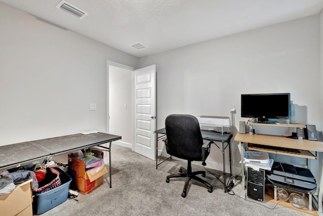 carpeted office with visible vents