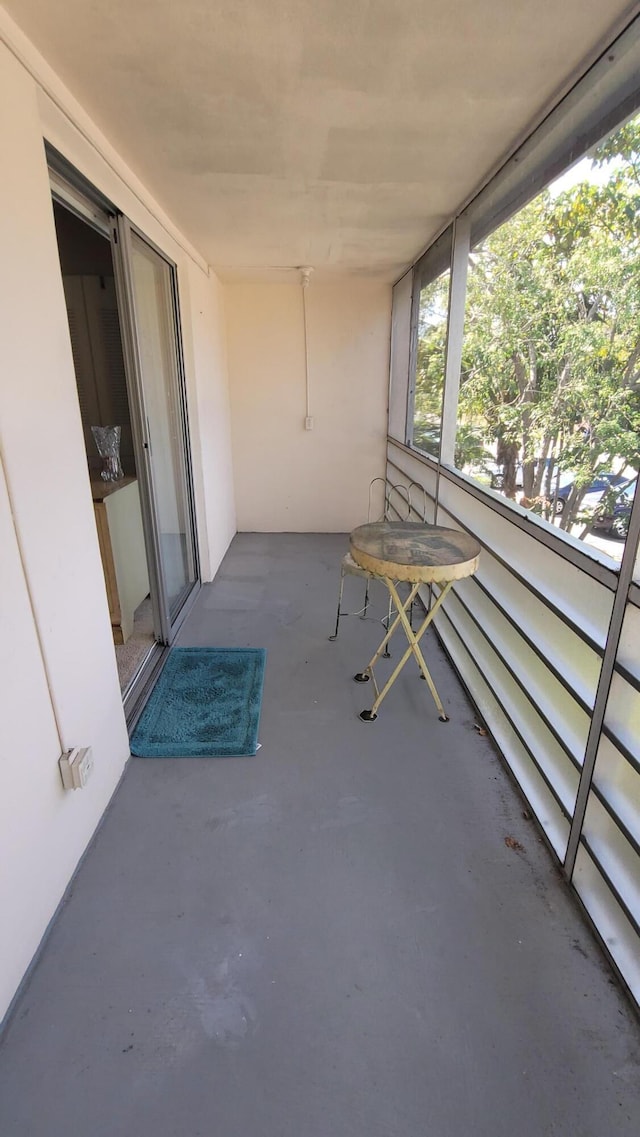 view of balcony