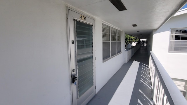 view of exterior entry