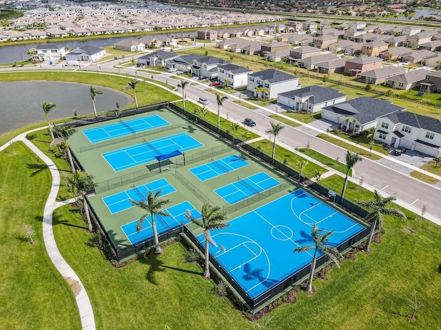 drone / aerial view featuring a residential view