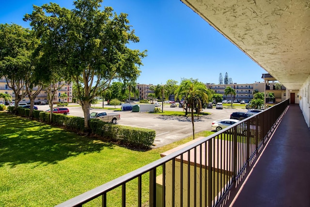 view of balcony