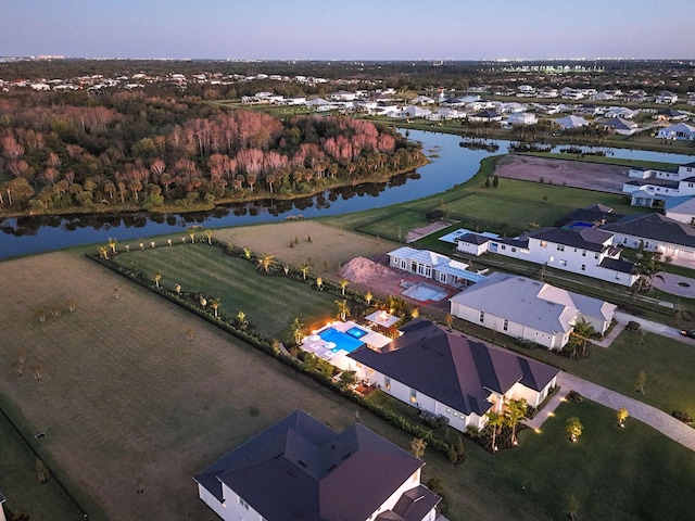 20017 SE Bridgewater Dr, Jupiter, FL 33458 - aerial perspective of suburban area with a nearby body of water
