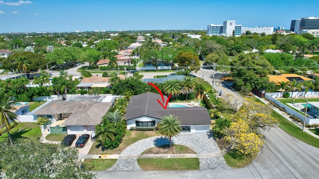 birds eye view of property