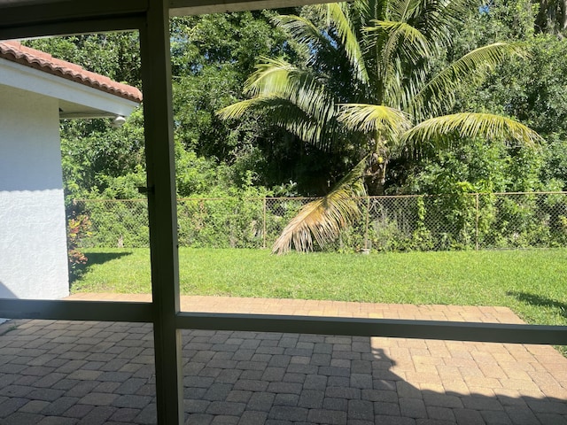 view of patio / terrace featuring a fenced backyard