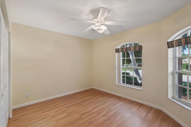 6630 Maybrook Rd, Boynton Beach, FL 33437 - spare room with a ceiling fan, baseboards, and light tile patterned floors