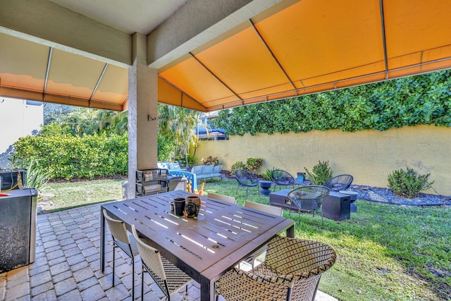 view of patio / terrace with outdoor dining area