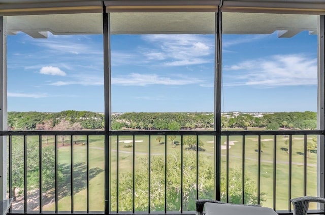 view of balcony