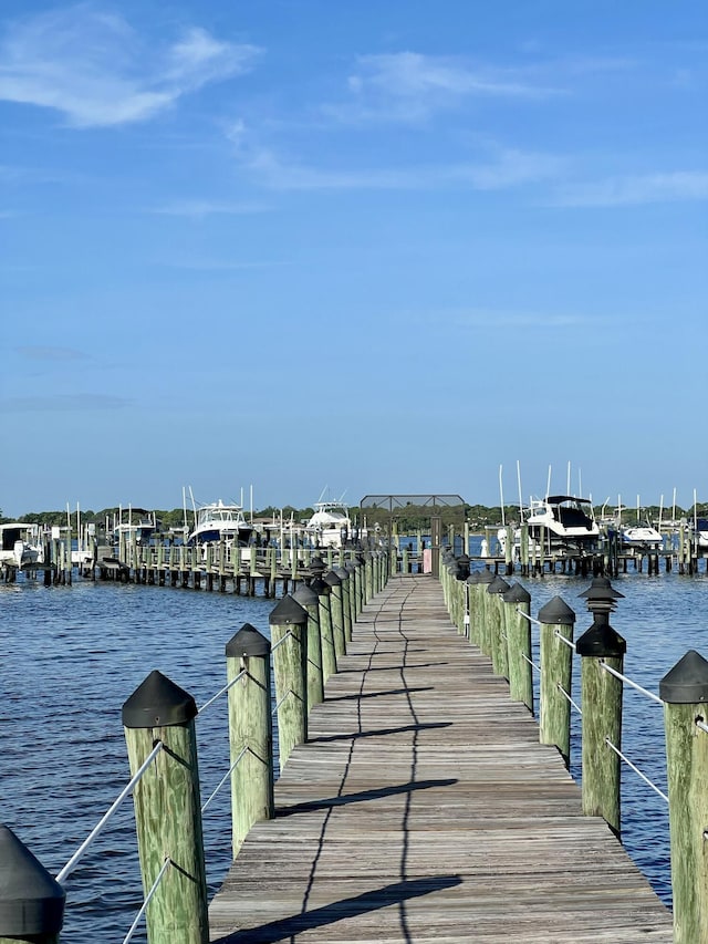2010 NW Estuary Ct, Stuart, FL 34994 - dock area with a water view