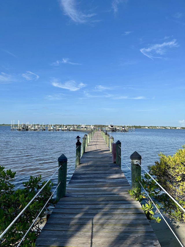2010 NW Estuary Ct, Stuart, FL 34994 - dock area featuring a water view
