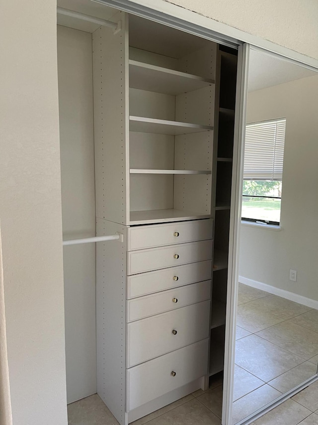 view of closet