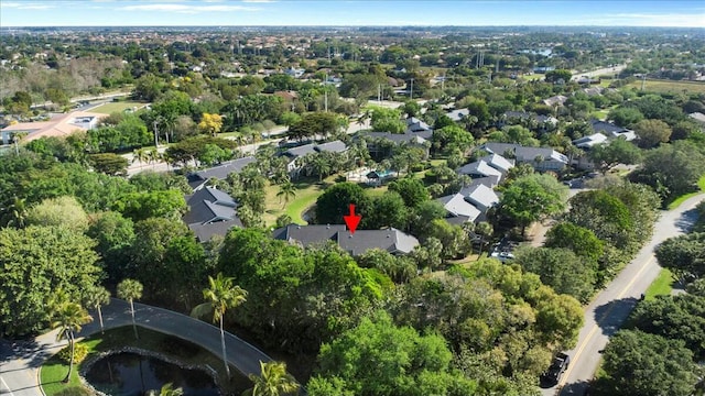 drone / aerial view featuring a residential view