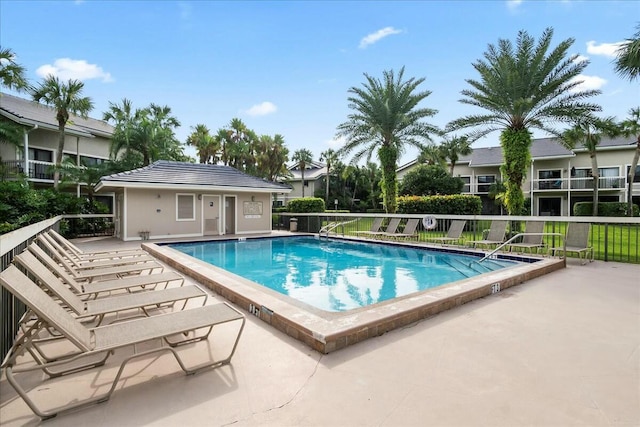 community pool featuring a patio