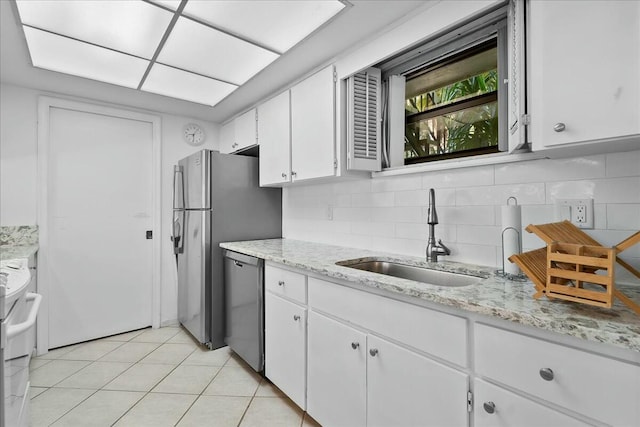 kitchen with dishwasher, electric range, tasteful backsplash, and a sink