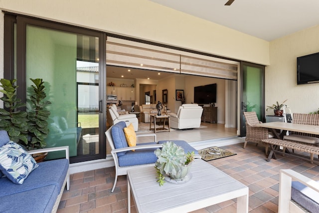 view of living area