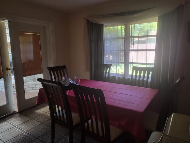 view of dining area