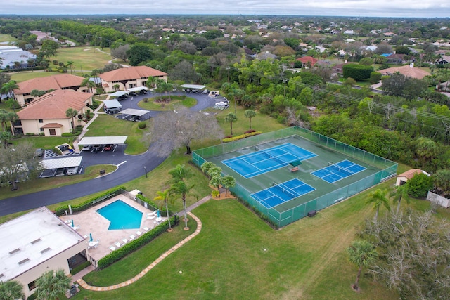 6941 SE Constitution Blvd Unit 101, Hobe Sound, FL 33455 - drone / aerial view of a pool area