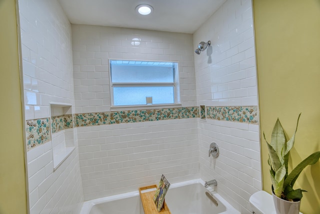 full bathroom with shower / tub combination