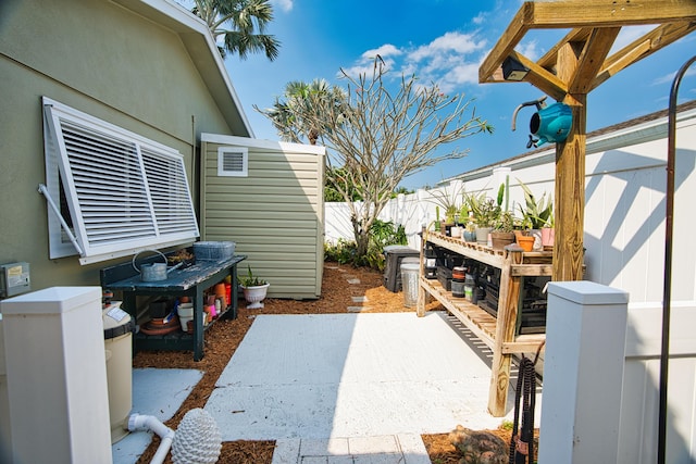 view of patio / terrace with fence