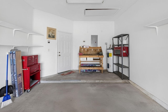 7848 Mansfield Hollow Rd, Delray Beach, FL 33446 - garage featuring water heater and electric panel