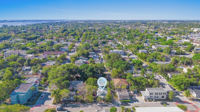 drone / aerial view with a residential view