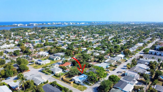 birds eye view of property featuring a residential view