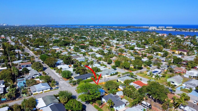 drone / aerial view featuring a residential view