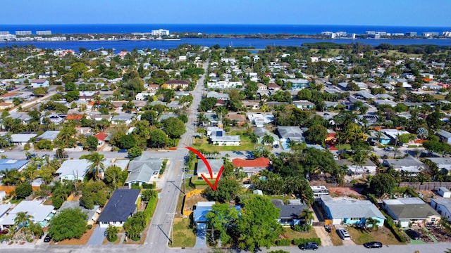 birds eye view of property featuring a residential view