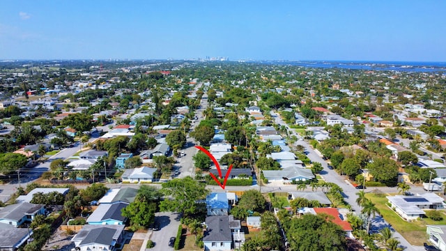 drone / aerial view featuring a residential view