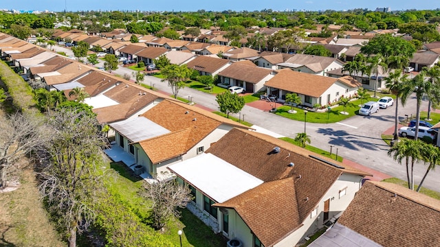 drone / aerial view featuring a residential view