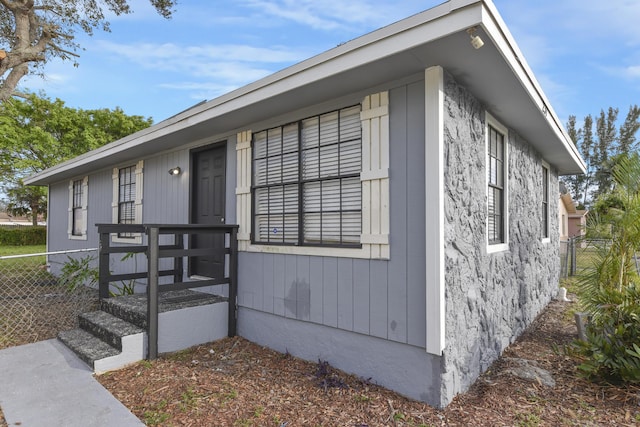 view of front of property with fence