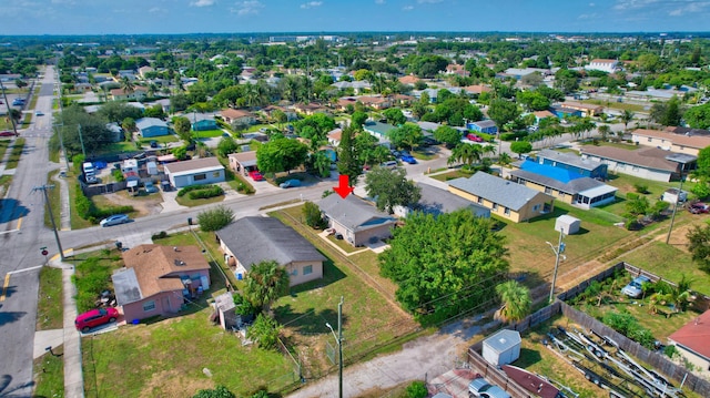 birds eye view of property featuring a residential view