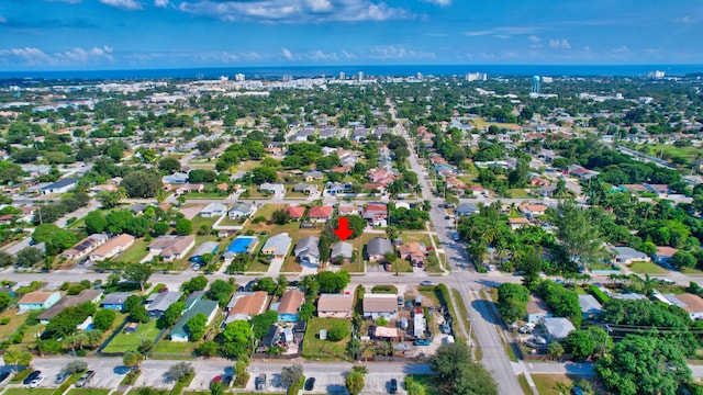 bird's eye view featuring a residential view