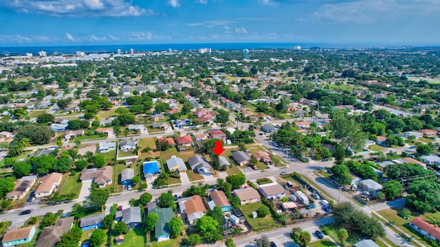 bird's eye view featuring a residential view