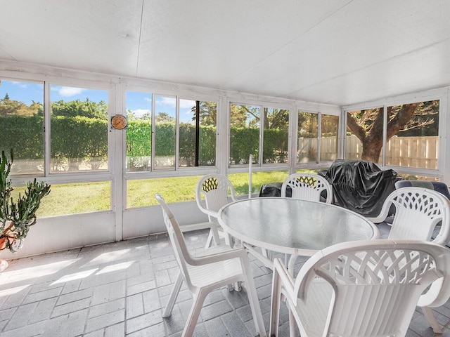 view of sunroom / solarium