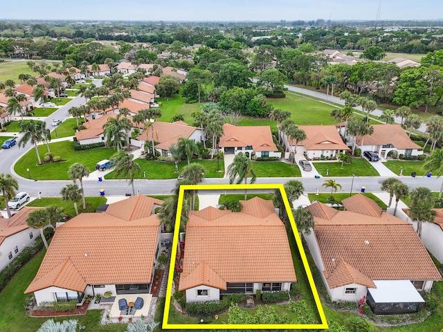 birds eye view of property featuring a residential view