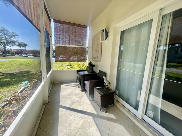 view of sunroom / solarium