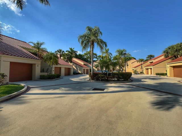 view of street featuring a residential view