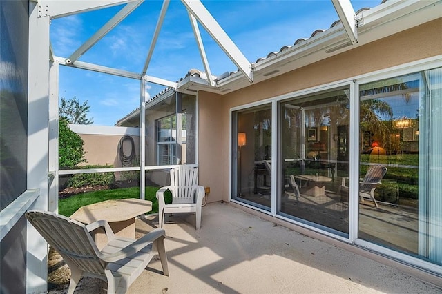 view of sunroom / solarium