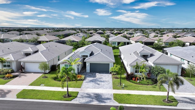 aerial view featuring a residential view