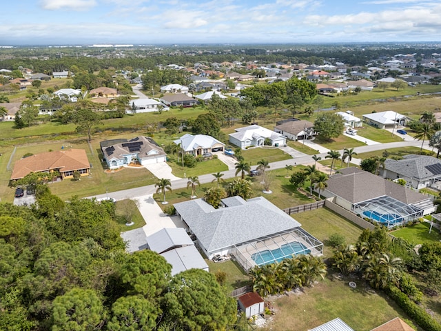 bird's eye view featuring a residential view