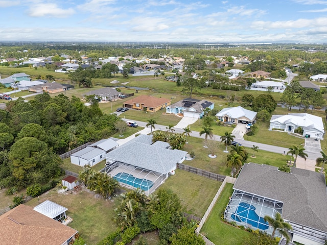 drone / aerial view featuring a residential view